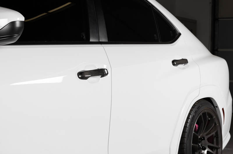 OLM Carbon Fiber Door Handle Covers 2022 WRX Base & Premium Models - OLMB.47002.2 - Subimods.com