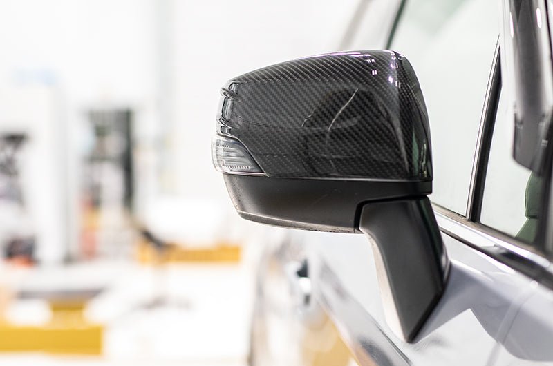 OLM Carbon Fiber Mirror Covers 2014-2018 Forester / 2013-2014 Crosstrek - OLMA.70170.1 - Subimods.com