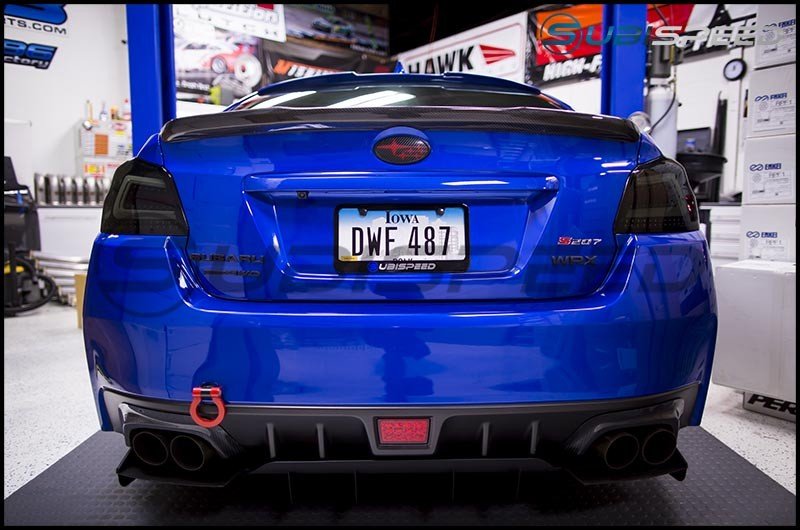 OLM Carbon Fiber OEM Style Low Profile Spoiler 2015-2021 WRX / STI - OLMRTS-WRX14-OE-CF - Subimods.com