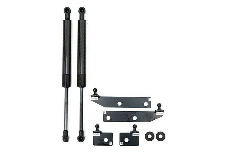OLM Carbon Fiber Wrapped Hood Struts 2022-2025 BRZ / GR86 - OLMA.70262.1 - Subimods.com