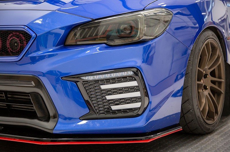 OLM Clear Tri-Bar Fog Light Bezel 2018 WRX / 2018-2021 STI - OLMA.70106.1 - Subimods.com