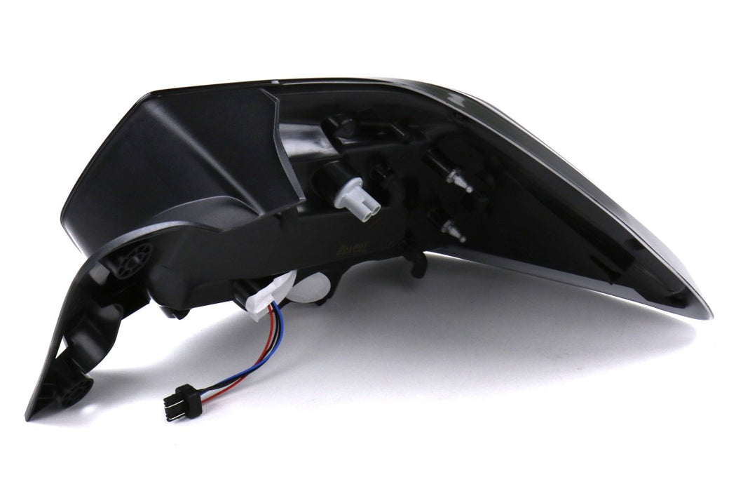 OLM CS Style LED Taillights Dark Smoke Lens, Black Reflector, White C-Bar 2013-2017 Crosstrek - OLM-13XVTAIL-CS - Subimods.com