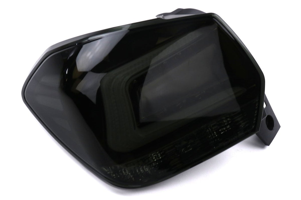OLM CS Style LED Taillights Dark Smoke Lens, Black Reflector, White C-Bar 2013-2017 Crosstrek - OLM-13XVTAIL-CS - Subimods.com