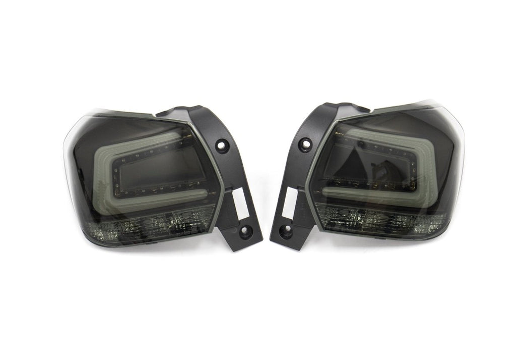 OLM CS Style LED Taillights Dark Smoke Lens, Black Reflector, White C-Bar 2013-2017 Crosstrek - OLM-13XVTAIL-CS - Subimods.com