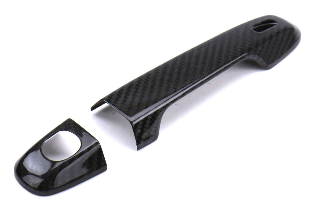 OLM Dry Carbon Fiber Door Handle Cover Gloss Carbon Fiber 2013-2021 BRZ / FRS / GT86 - OLMDHC-FT86-K-DCF - Subimods.com