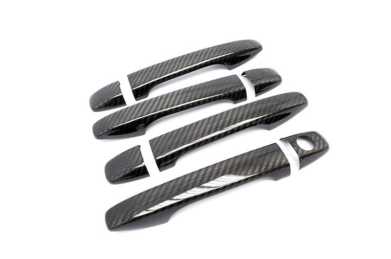 OLM Dry Carbon Fiber Door Handle Covers 2014-2018 Forester, 2013-2017 Crosstrek, 2015-2021 WRX / STI - OLMDHC-WRX14-1-DCF - Subimods.com