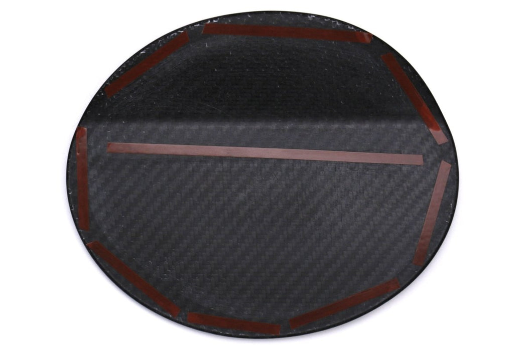 OLM Dry Carbon Fiber Fuel Door Cover 2015-2021 WRX / STI - OLMTC-SUBWRX14-DCF - Subimods.com