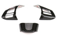 OLM Dry Carbon Fiber Steering Wheel Covers 2016-2018 WRX / STI w/ Manual Transmission - OLMSTR-WRX16-B-DCF - Subimods.com