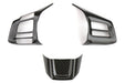 OLM Dry Carbon Fiber Steering Wheel Covers 2016-2018 WRX / STI w/ Manual Transmission - OLMSTR-WRX16-B-DCF - Subimods.com