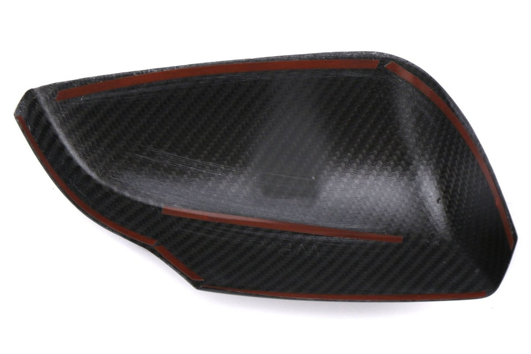 OLM Dry Gloss Carbon Fiber Mirror Covers w/ Turn Signal Hole 2015-2021 WRX / STI - OLMMRC-WRX14WHGDCF - Subimods.com