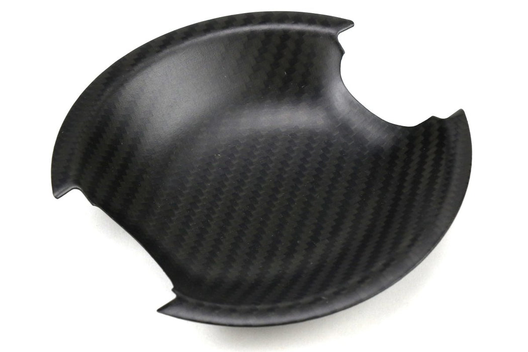 OLM Dry Matte Carbon Fiber Exterior Door Handle Insert 2013-2021 BRZ / FRS / GT86 - OLMDHI-FT86-MDCF - Subimods.com
