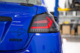 OLM Evolution Tail Lights Clear Lens, Black Base, Red Bar 2015-2021 WRX / STI - OLMA.70032.1-CBR - Subimods.com