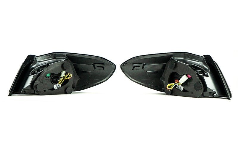 OLM Evolution Tail Lights Clear Lens, Black Base, Red Bar 2015-2021 WRX / STI - OLMA.70032.1-CBR - Subimods.com