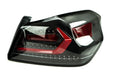 OLM Evolution Tail Lights Clear Lens, Black Base, Red Bar 2015-2021 WRX / STI - OLMA.70032.1-CBR - Subimods.com