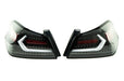 OLM Evolution Tail Lights Clear Lens, Black Base, White Bar 2015-2021 WRX / STI - OLMA.70032.1-B - Subimods.com