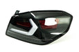 OLM Evolution Tail Lights Clear Lens, Black Base, White Bar 2015-2021 WRX / STI - OLMA.70032.1-B - Subimods.com
