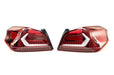 OLM Evolution Tail Lights Clear Lens, Red Base, White Bar 2015-2021 WRX / STI - OLMA.70032.1-R - Subimods.com