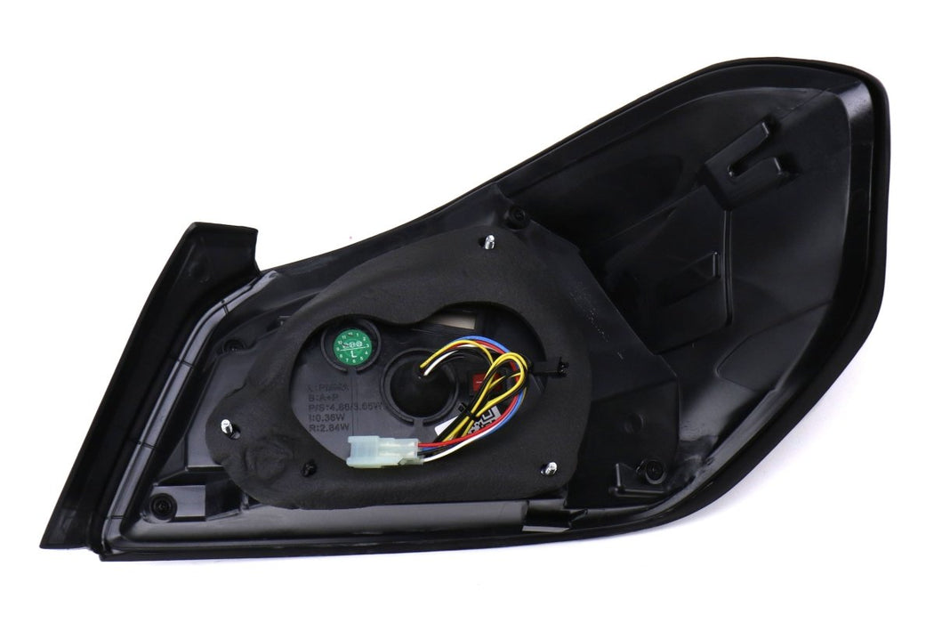 OLM Evolution Tail Lights Smoked Lens, Black Base, Red Bar 2015-2021 WRX / STI - OLMA.70032.1-SBR - Subimods.com