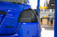 OLM Evolution Tail Lights Smoked Lens, Black Base, White Bar 2015-2021 WRX / STI - OLMA.70032.1-SB - Subimods.com