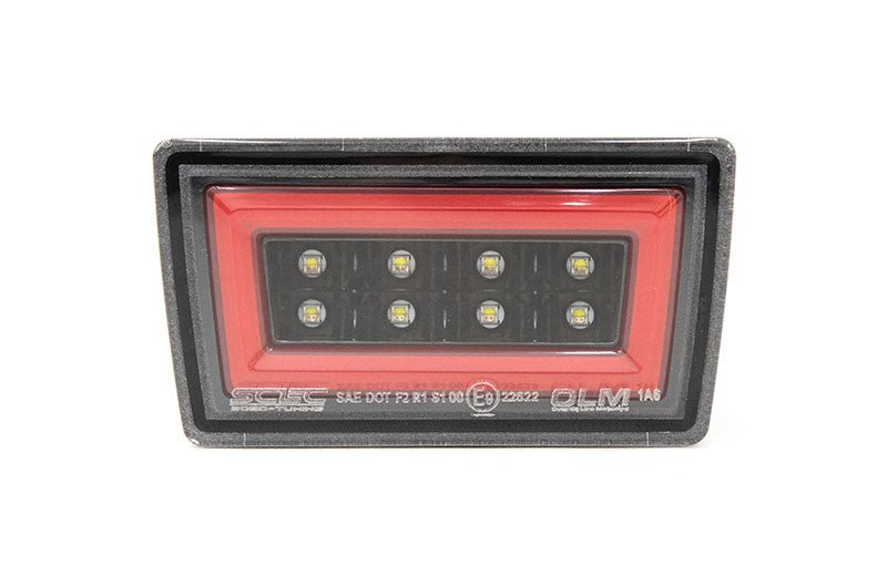 OLM F1 NB+R V2 Rear Brake Light Clear Lens, Gloss Black Base, Red Bar 2022-2025 WRX - OLMA.70219.10 - Subimods.com