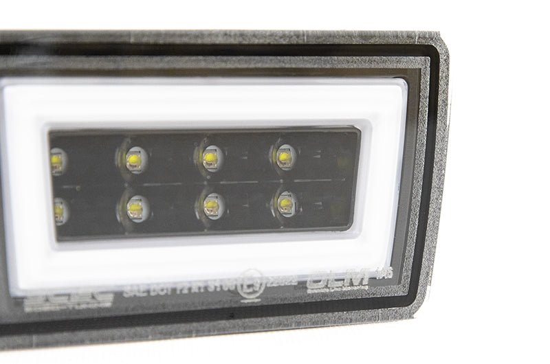 OLM F1 NB+R V2 Rear Brake Light Clear Lens, Gloss Black Base, White Bar2015-2021 WRX / STI - OLMA.70219.1 - Subimods.com