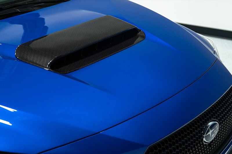OLM LE Carbon Fiber Hood Scoop Cover 2022-2025 WRX - OLMB.47018.1 - Subimods.com