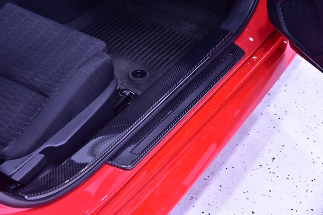 OLM LE Dry Carbon Fiber Door Sill Garnish 2022-2025 BRZ / GR86 - OLMA.70251.1 - Subimods.com