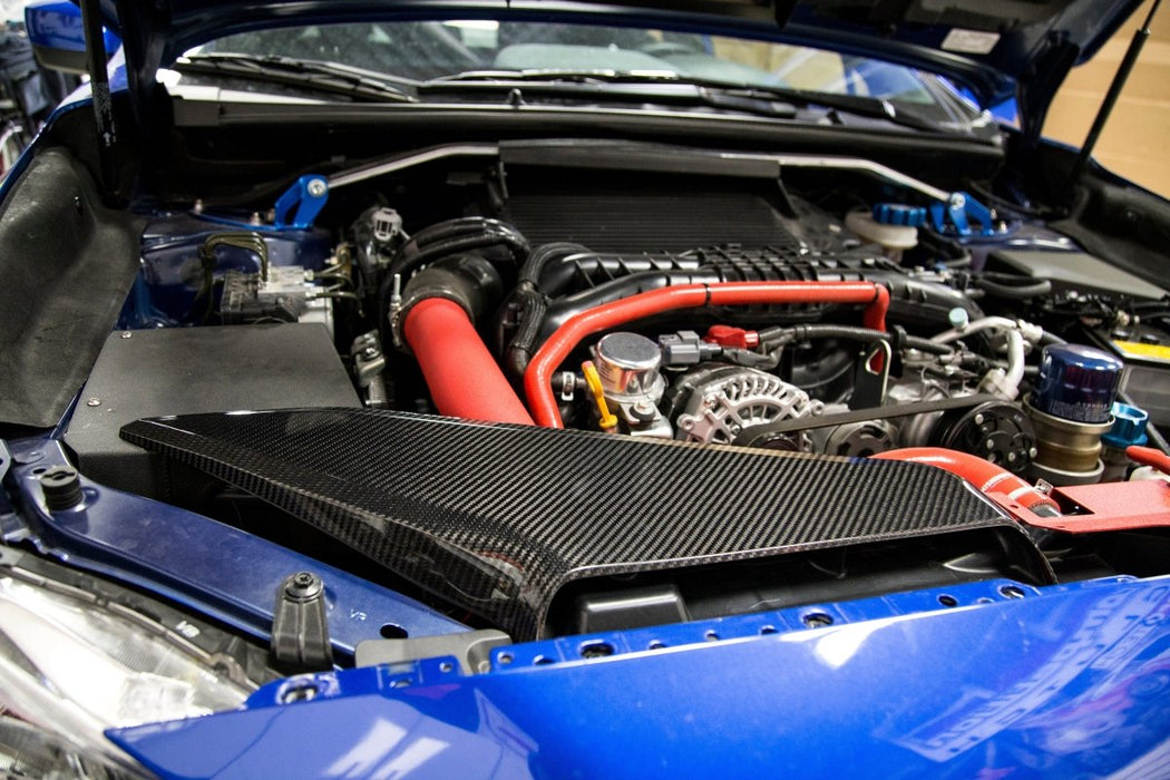 OLM LE Dry Carbon Fiber Intake Duct Cover 2015-2021 WRX - OLMIS-INTAKE-COVER - Subimods.com