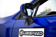 OLM LE Dry Carbon Fiber Lower Mirror Mount Cover 2015-2021 WRX / STI / 2015-2017 Crosstrek - OLMA.70093.1 - Subimods.com