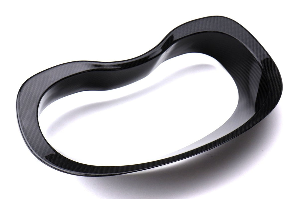 OLM LE Dry Carbon Fiber Speedometer Cluster Trim Cover 15-21 WRX / STI / 13-17 Crosstrek / 14-18 Forester - OLMIS-SPEEDO-COVER - Subimods.com