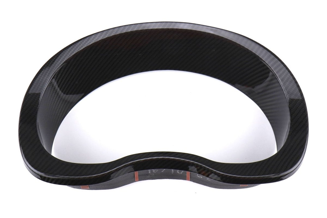 OLM LE Dry Carbon Fiber Speedometer Cluster Trim Cover 15-21 WRX / STI / 13-17 Crosstrek / 14-18 Forester - OLMIS-SPEEDO-COVER - Subimods.com