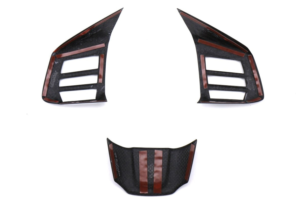 OLM LE Dry Carbon Fiber Steering Wheel Covers 2015 WRX / STI - OLMAXIS-15WRXSTR - Subimods.com
