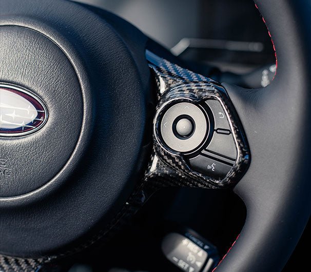 OLM LE Dry Carbon Fiber Steering Wheel Covers 2017-2024 BRZ / GR86 - OLMA.70094.1 - Subimods.com