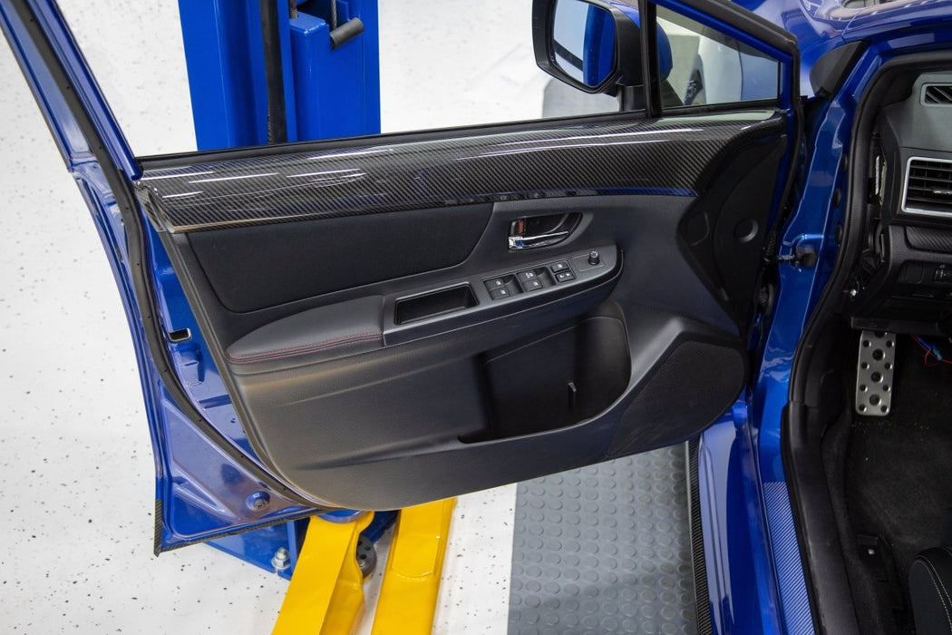 OLM LE Dry Carbon Front Door Trim Upper Panels 2015-2021 WRX / STI - OLMA.70021.1 - Subimods.com