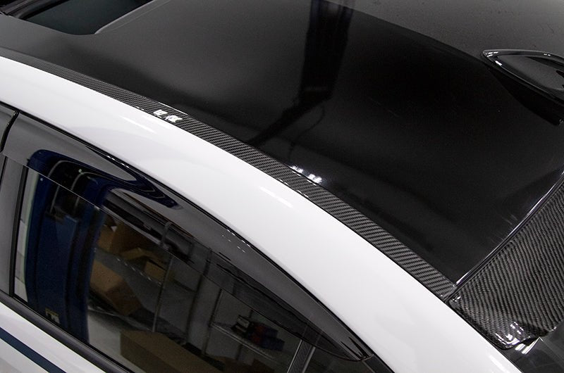 OLM LE Dry Carbon Rain Channel Guard Trim 2015-2021 WRX / STI - OLMA.70109.1 - Subimods.com