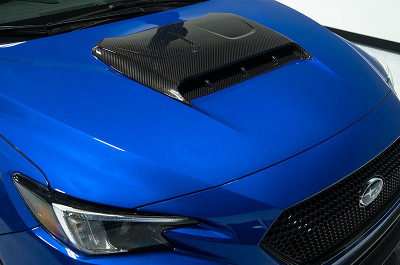 OLM LE Oversize Carbon Fiber Hood Scoop Cover 2022-2025 WRX - OLMB.47019.1 - Subimods.com