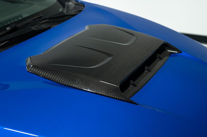 OLM LE Oversize Carbon Fiber Hood Scoop Cover 2022-2025 WRX - OLMB.47019.1 - Subimods.com