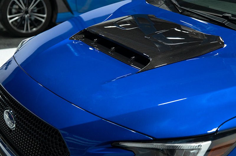 OLM LE Oversize Carbon Fiber Hood Scoop Cover 2022-2025 WRX - OLMB.47019.1 - Subimods.com