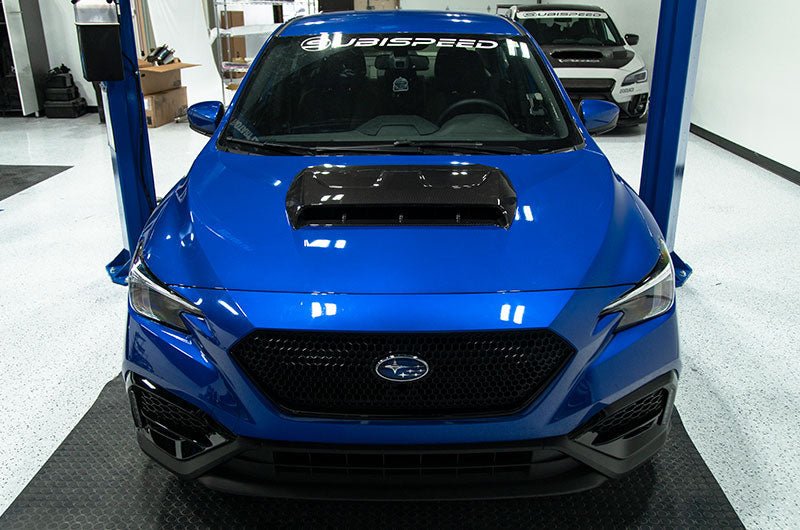 OLM LE Oversize Carbon Fiber Hood Scoop Cover 2022-2025 WRX - OLMB.47019.1 - Subimods.com