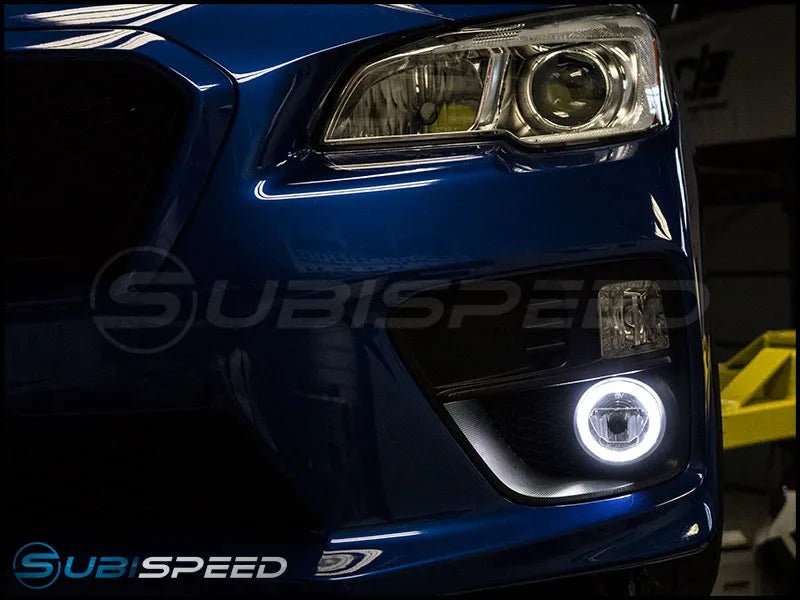 OLM LED Halo DRL Fog Light Housings 2013-2021 BRZ / FRS / GT86 / 2014-2025 Forester / 2015-2021 WRX / STI - OLMSUBHALO - Subimods.com