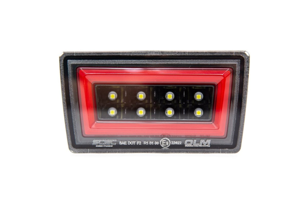 OLM NB+R F1 Rear Brake Light Clear Lens, Gloss Black Base, Red Bar 2015-2021 WRX / STI - OLMA.70051.2 - Subimods.com
