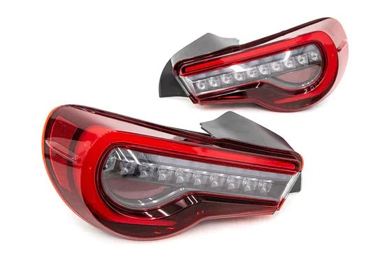 OLM OE Plus Linear Style Sequential Tail Lights Clear Lens 2013-2021 BRZ / FRS / GT86 - OLMA.70206.1-OE - Subimods.com