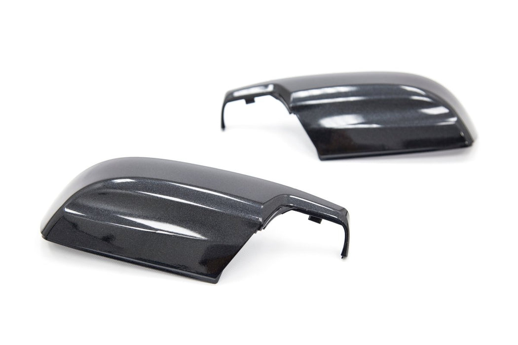 OLM Paint Matched Lower Mirror Covers Dark Gray Metallic / Asphalt 2015-2021 WRX / STI, 2015-2017 Crosstrek, 2015-2016 Impreza - OLMA.700002.1-61K - Subimods.com