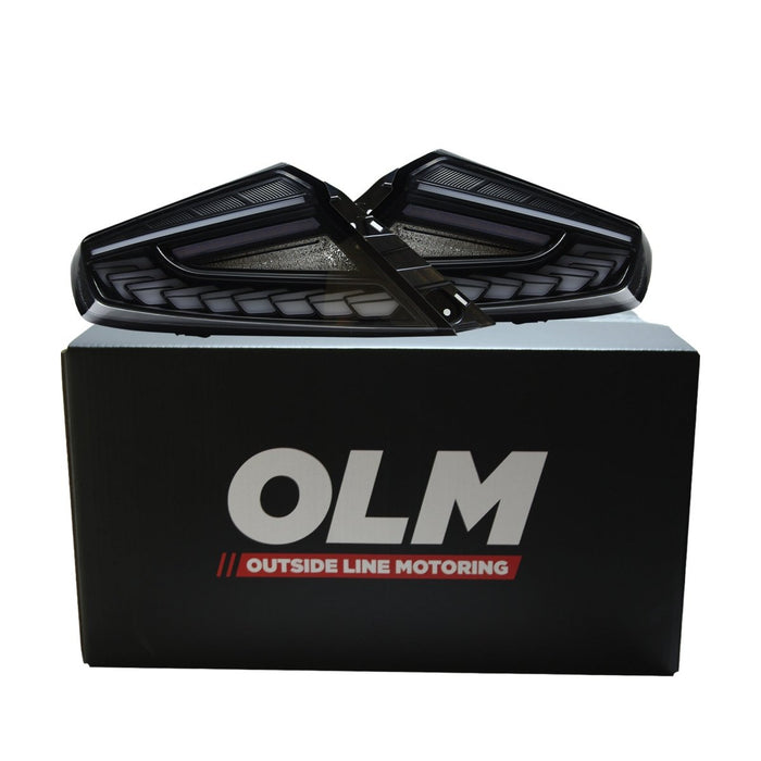 OLM Phantom-Spec LED Taillights Clear Lens, White Optic 2022-2025 WRX - OLME.47005.1-CW - Subimods.com