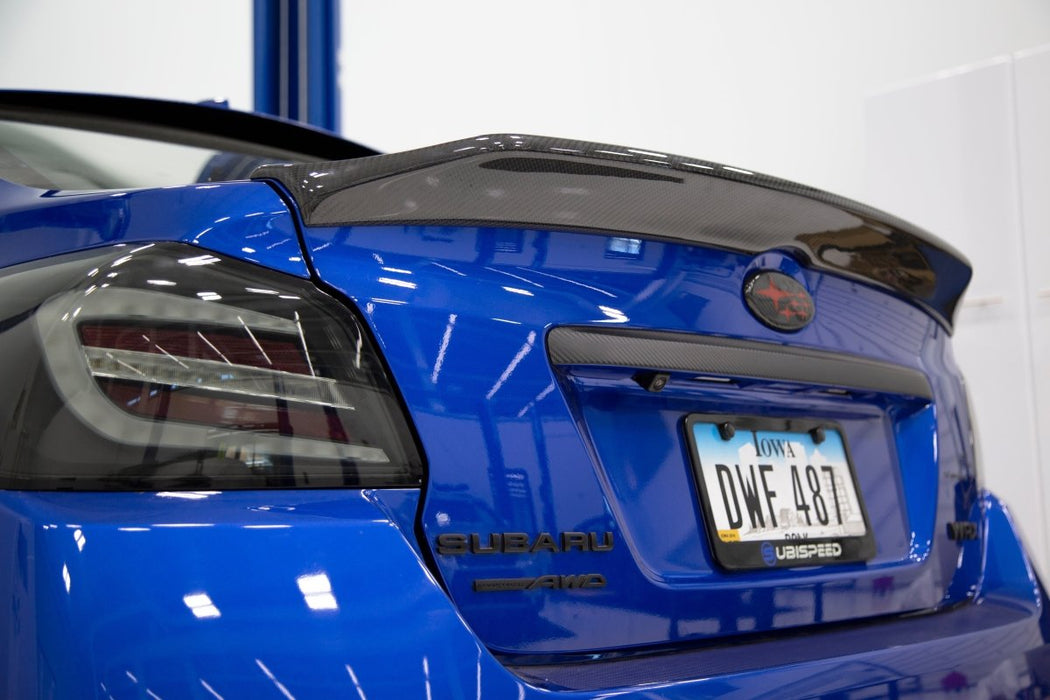 OLM Point Five Carbon Fiber Duckbill Spoiler 2015-2025 WRX / STI - OLMA.70015.1-CF - Subimods.com