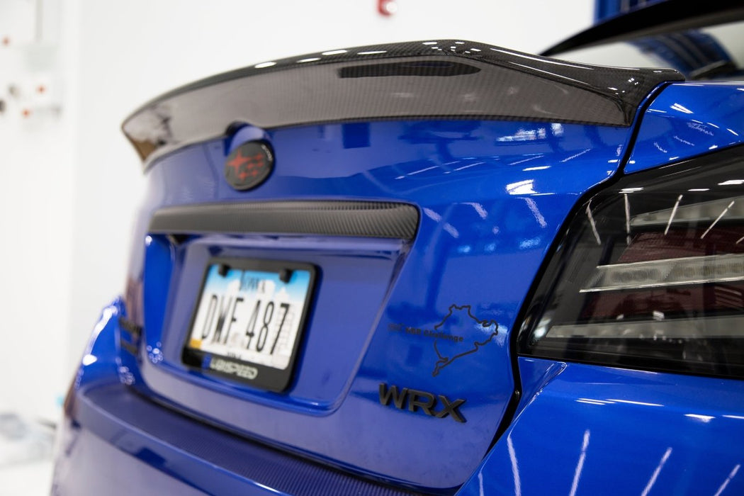 OLM Point Five Carbon Fiber Duckbill Spoiler 2015-2025 WRX / STI - OLMA.70015.1-CF - Subimods.com