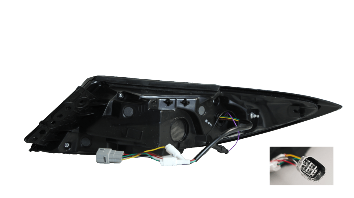 OLM Raiden LED Taillights Clear Lens, Red Bar 2022-2025 BRZ / GR86 - OLME.49016.1-CR - Subimods.com