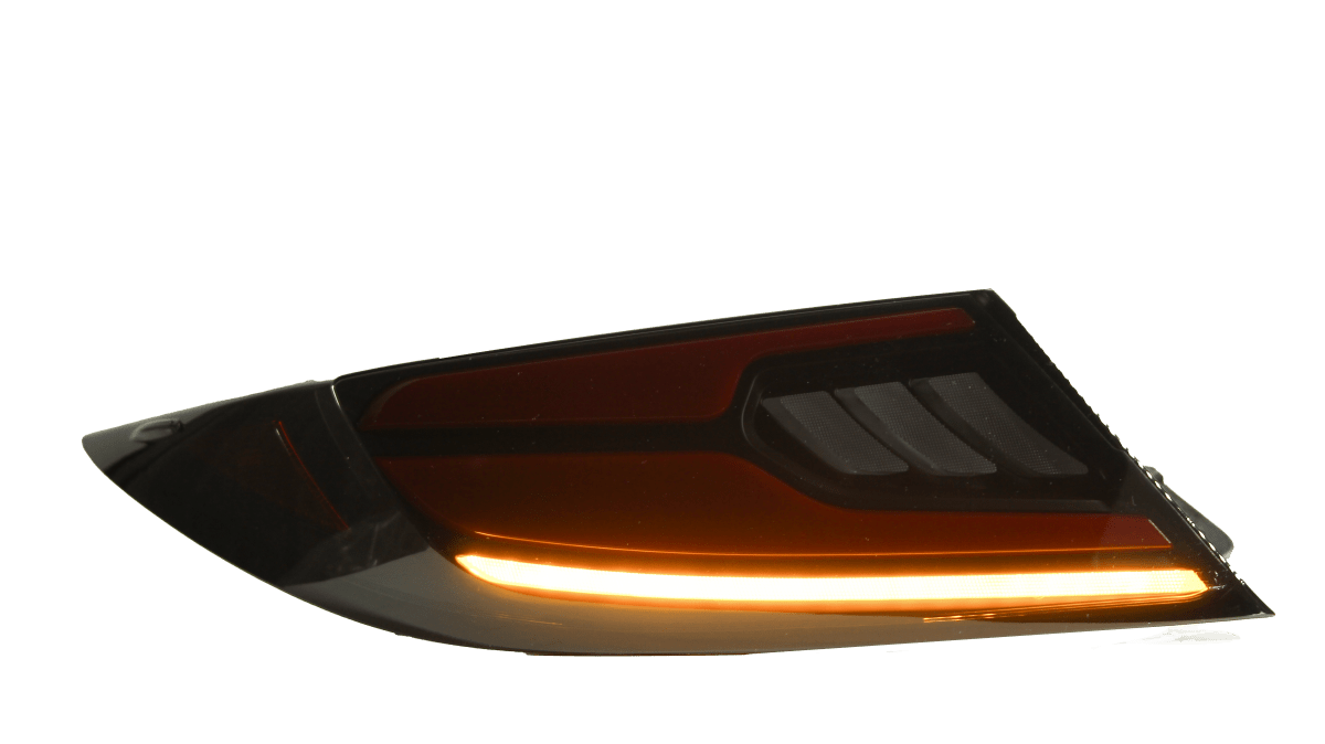 OLM Raiden LED Taillights Clear Lens, Red Bar 2022-2025 BRZ / GR86 - OLME.49016.1-CR - Subimods.com
