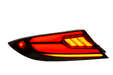 OLM Raiden LED Taillights Clear Lens, Red Bar 2022-2025 BRZ / GR86 - OLME.49016.1-CR - Subimods.com