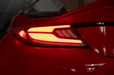 OLM Raiden LED Taillights Clear Lens, Red Bar 2022-2025 BRZ / GR86 - OLME.49016.1-CR - Subimods.com